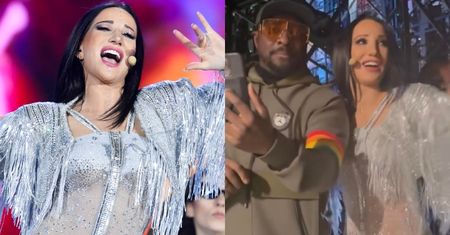 Justyna Steczkowska zaprzecza, że chciała zasłonić opaskę LGBT na zdjęciu z Black Eyed Peas. "JESTEM ZDRUZGOTANA"