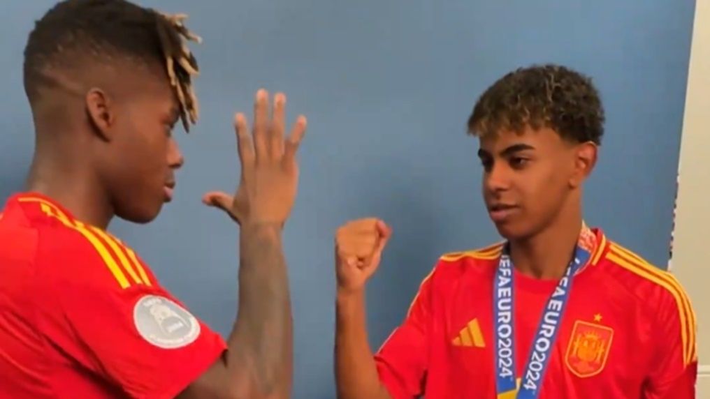 Na zdjęciu: Nico Williams i Lamine Yamal