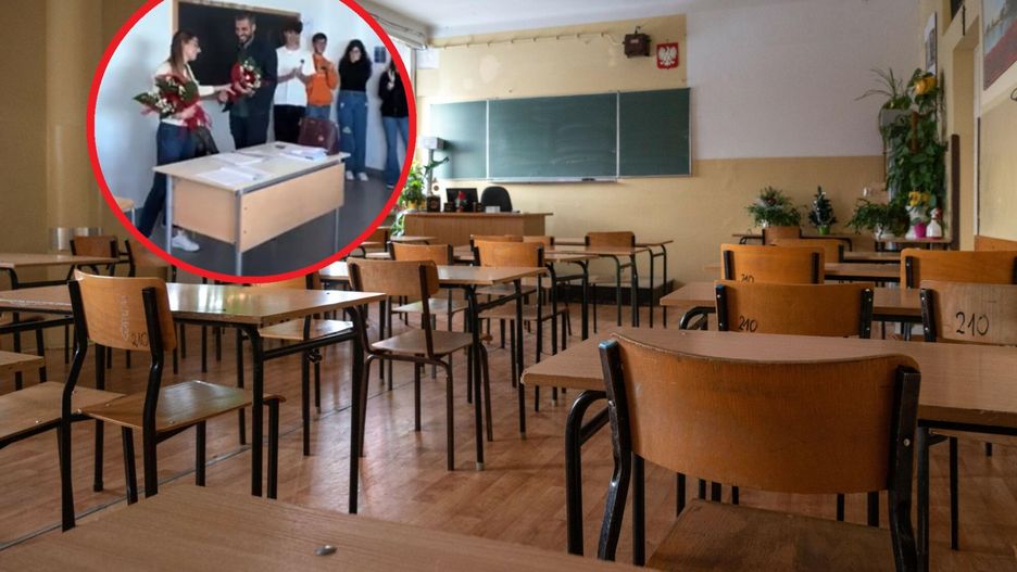 Zaskoczona nauczycielka nie kryła wzruszenia. Ukochany oświadczył jej się podczas lekcji