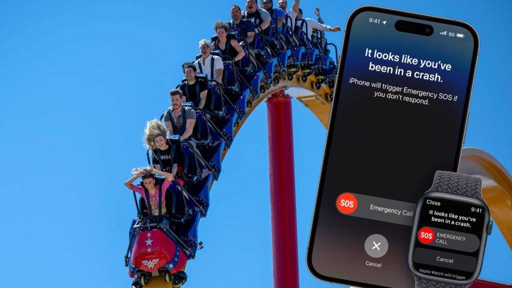 iPhone wzywa pomoc na kolejce górskiej