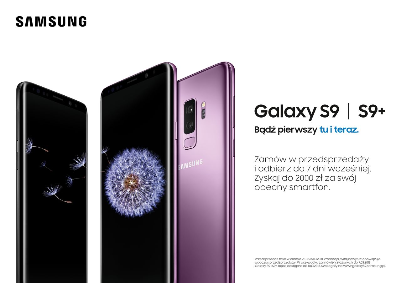 Rusza przedsprzedaż Samsunga Galaxy S9 i S9+