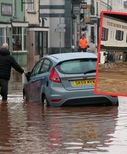 Miasto w Walii znalazło się pod wodą. Dramatyczne nagrania