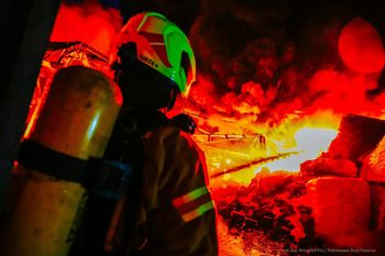 Mińsk Mazowiecki: Wielki pożar. Trwa opanowywanie sytuacji