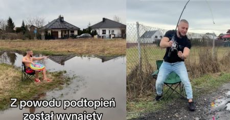 Sadzi kwiatki i robi grilla w dziurach na ulicy w Lesznie. Wzywa prezydenta miasta do reakcji