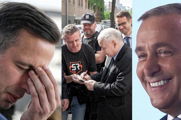 Gorączka przedwyborcza: Kaczyński rozdaje autografy, Nowacka pokazuje nogi, Schetyna cieszy się... (FOTO)