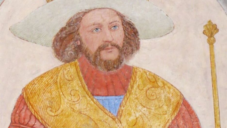Harald Sinozęby. Fresk z Roskilde
