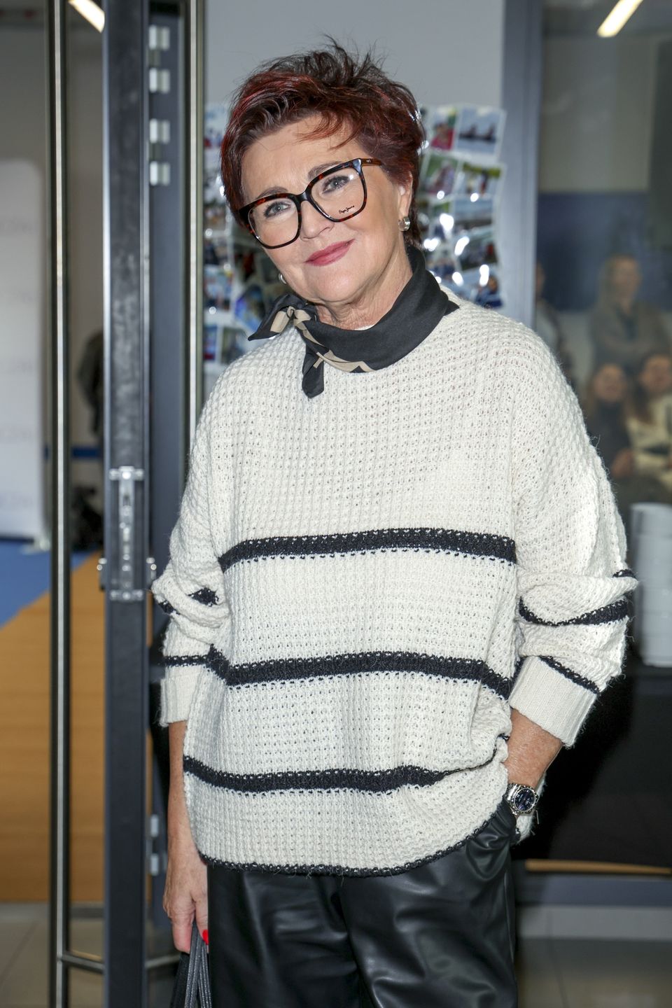 Jolanta Kwaśniewska dobrała do stylizacji apaszkę