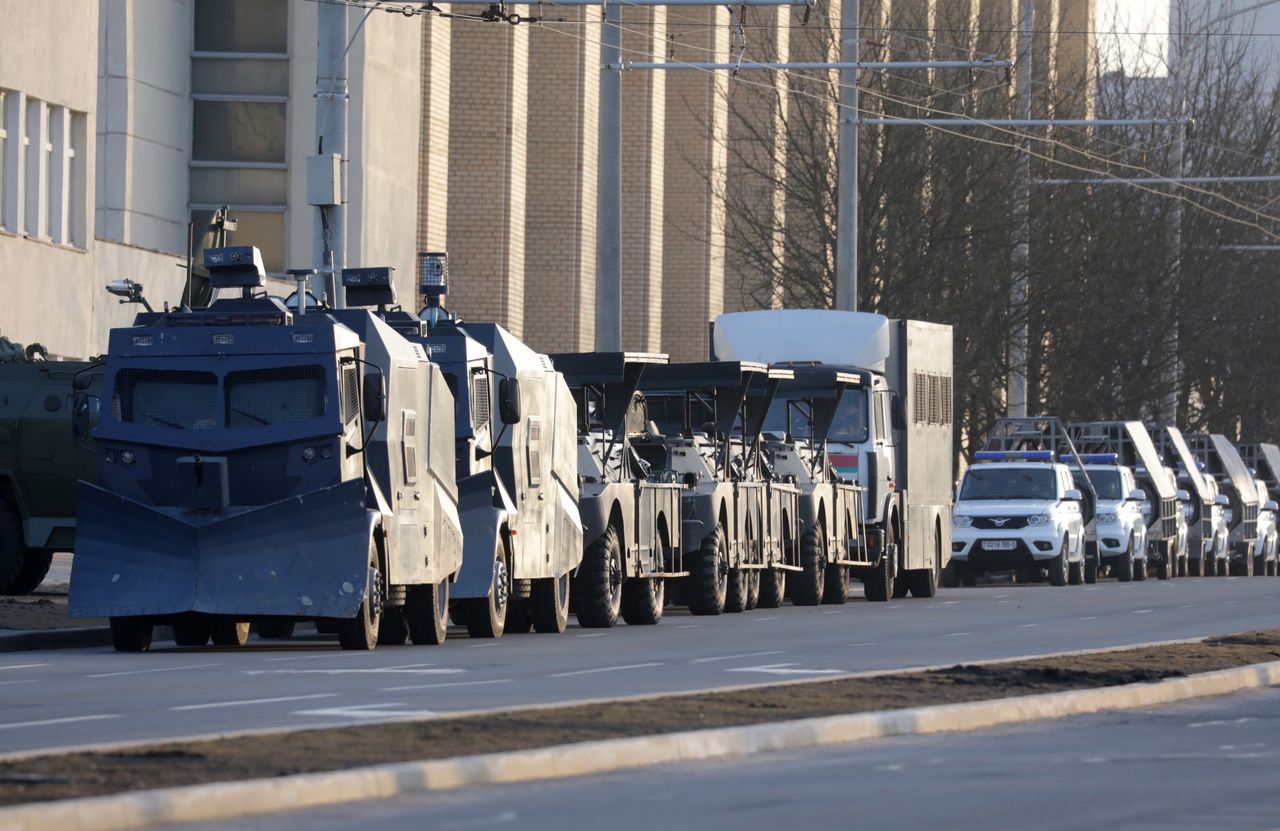 Liczne zatrzymania i koncentracja sił w Mińsku.