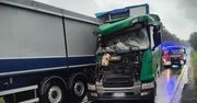 Powiat płocki: Zderzenie trzech ciężarówek na krajowej 60. Droga była zablokowana przez kilka godzin