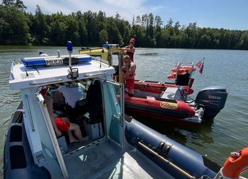 Policjanci i WOPR patrolowali nad Zalewem Koronowskim w Pieczyskach. Pod lupą moc silników