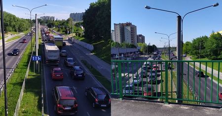 Kolizja na skrzyżowaniu Armii Krajowej z Bohaterów Monte Cassino. Tworzą się korki