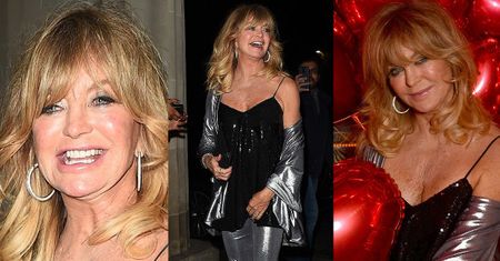 Roześmiana Goldie Hawn kusi odsłoniętym ramieniem
