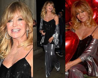 Roześmiana Goldie Hawn kusi odsłoniętym ramieniem