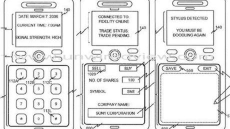 Patent: dotykowa klawiatura Sony Ericssona 1