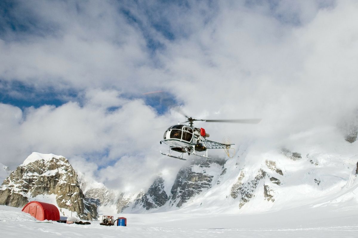 Helikopter ratunkowy w Parku Narodowym Denali