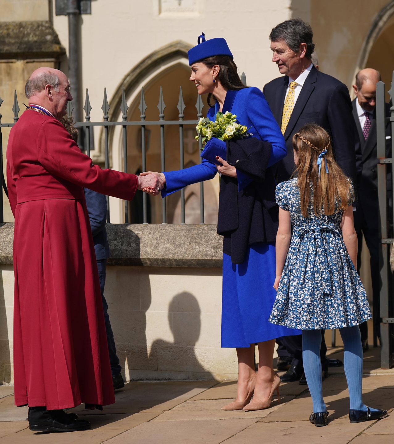 Kate Middleton z rodziną po mszy wielkanocnej