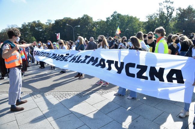 Warszawa. Protest młodych aktywistów