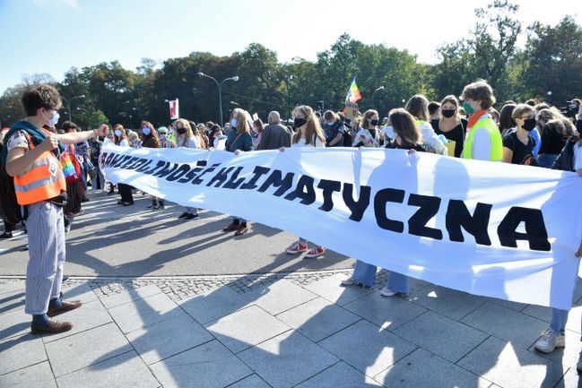 Warszawa. Protest młodych aktywistów