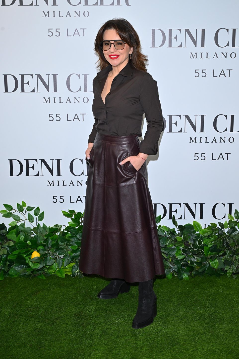 Beata Tadla uwielbia czekoladową spódnicę midi 