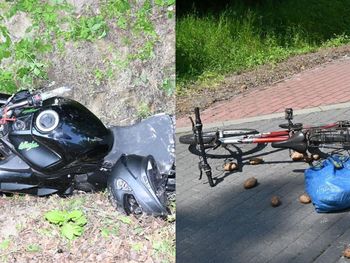 Lubelskie: Fatalne skutki zderzenia motocyklisty z rowerzystą. Pierwszy wyprzedzał, drugi chciał skręcić