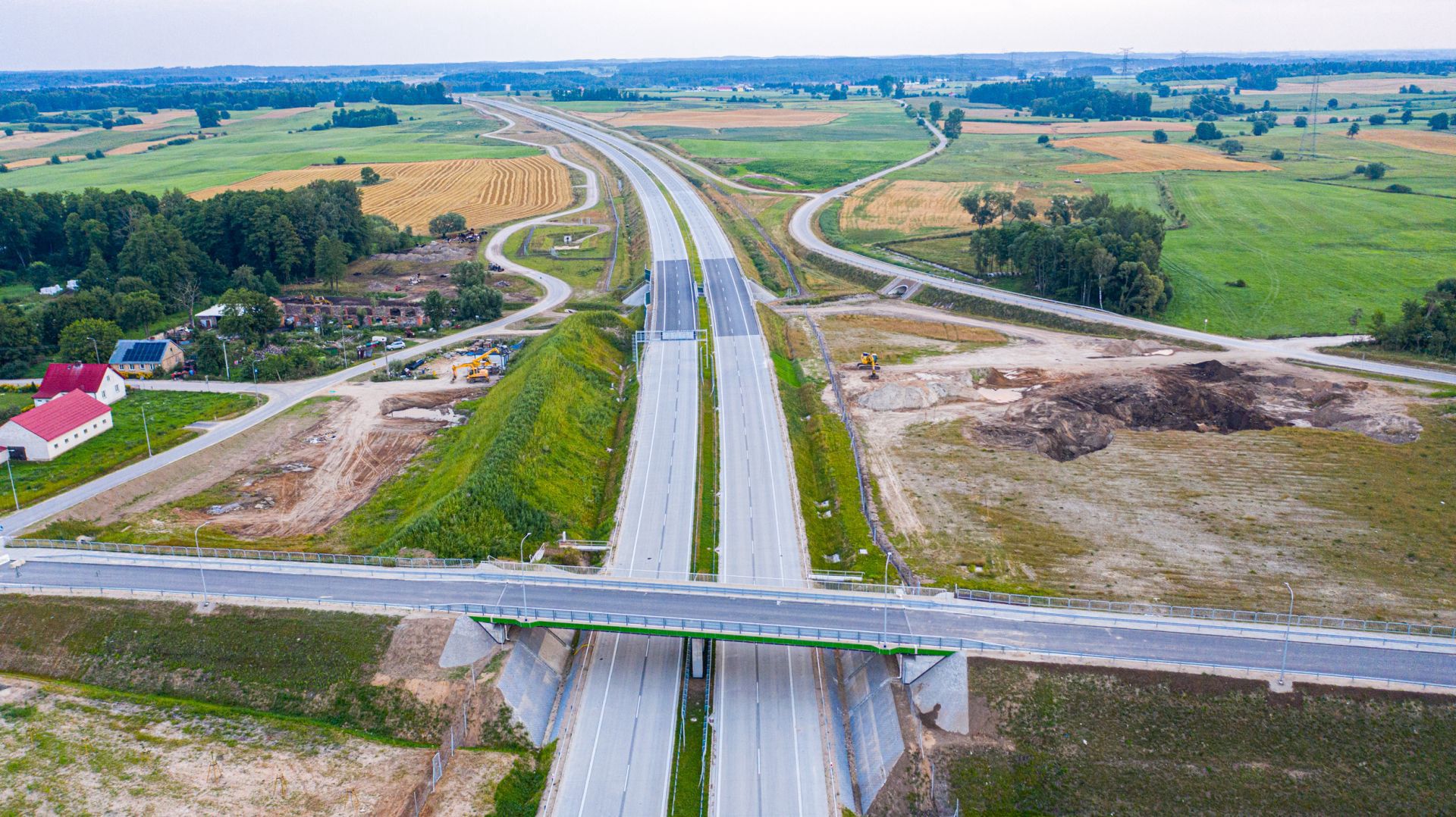 Przygotowywana do otwarcia droga ekspresowa S61 Szczuczyn - Ełk Południe