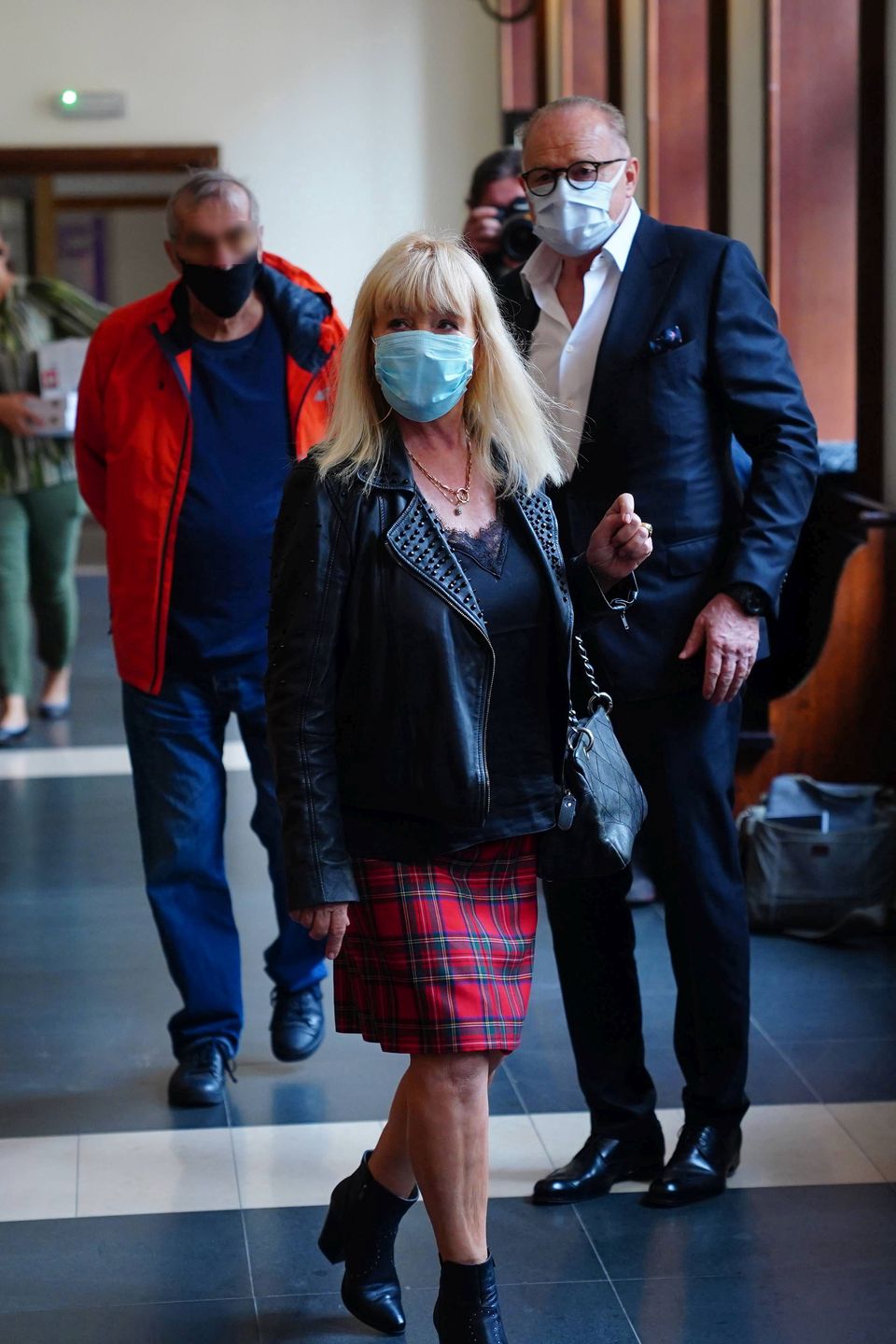 Andrzej Dużyński i Maria Szabłowska w sądzie