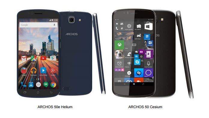 Archos prezentuje 3 ciekawe nowości z Androidem 5.1 i Windowsem 10 Mobile. Oto 50 Cesium, 50e Helium oraz Diamond S 2
