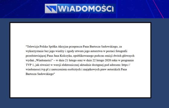 Strona "Wiadomości" TVP1 znów jest w internecie