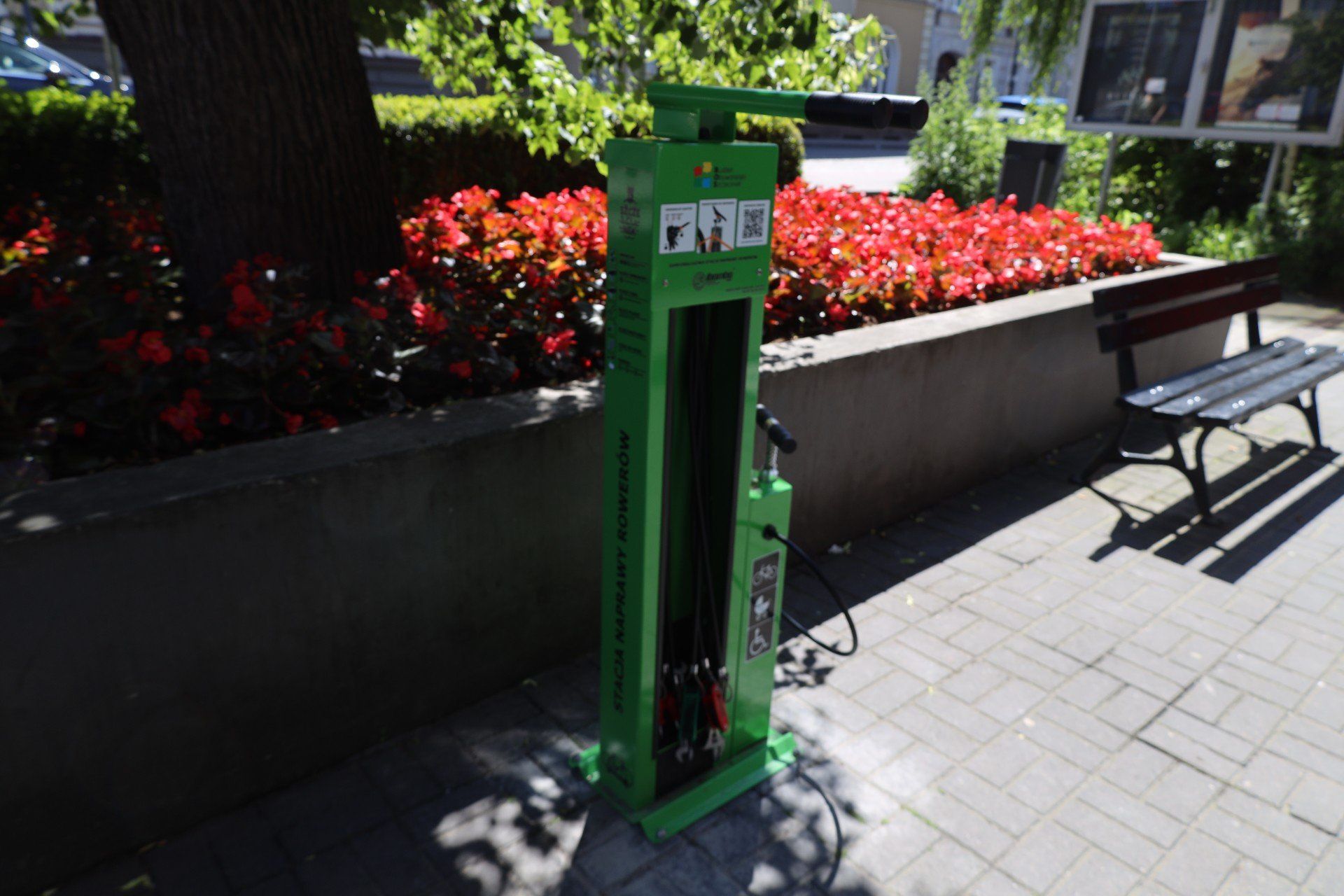 Mobilna stacja naprawy rowerów w Szczecinku