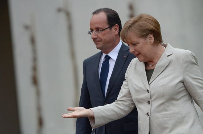 Spotkanie Merkel i Hollande'a. Przyjaźnie, ale bez konkretów