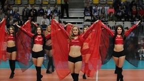 Cheerleaders FLEX Sopot podczas meczu Ligi Mistrzyn w Koszalinie (galeria)