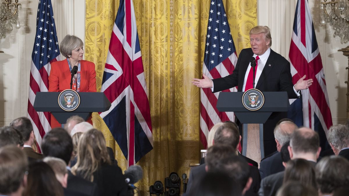 Theresa May i Donald Trump