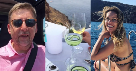 Julia Oleś spędza wakacje na Santorini z o 21 lat starszym byłym posłem PiS-u (TYLKO U NAS)