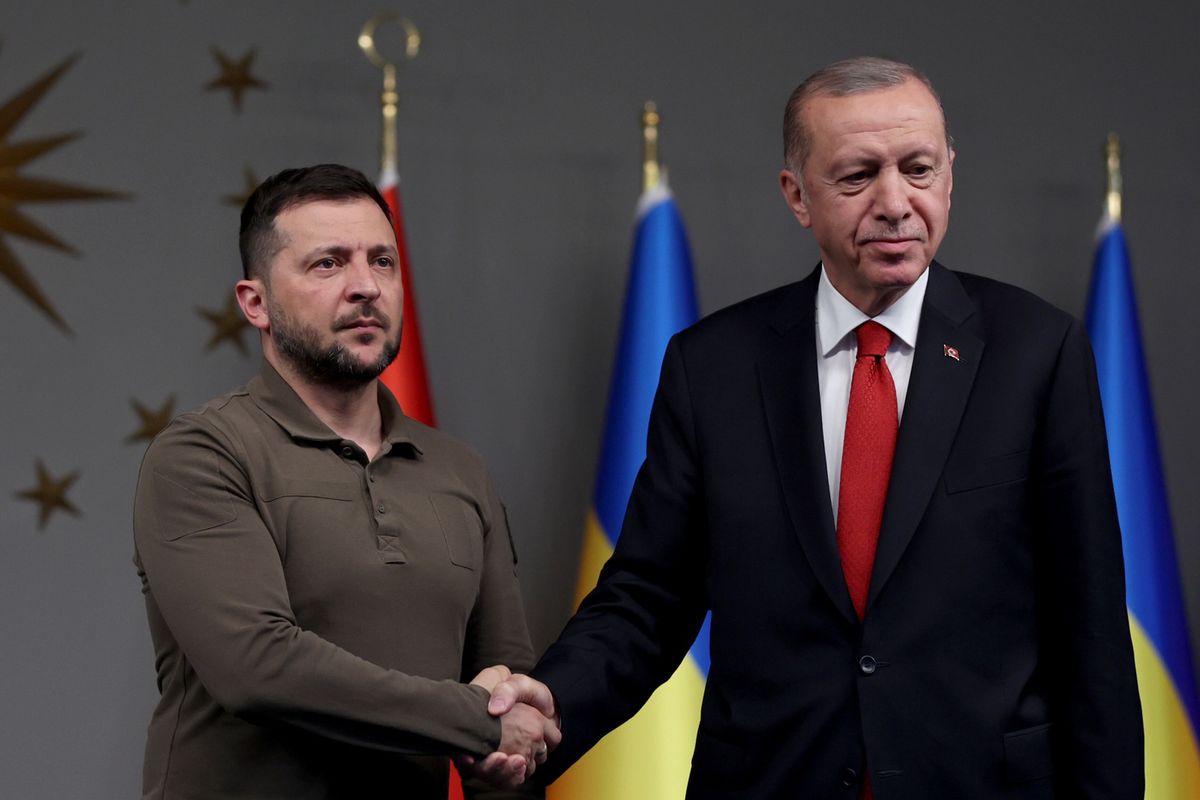 Wołodymyr Zełenski spotkał się w Turcji z Recepem Tayyipem Erdoganem