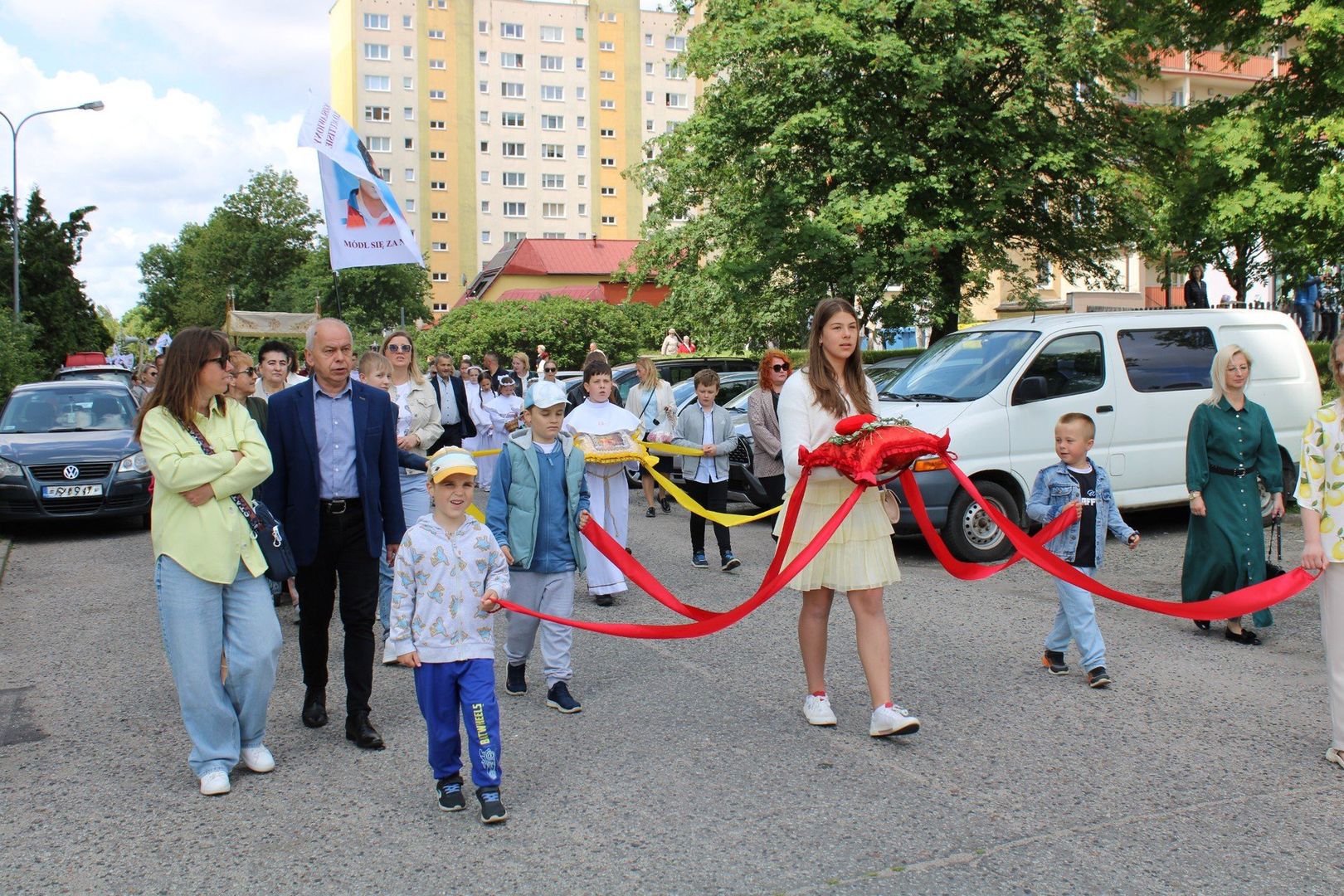 Procesja Bożego Ciała Parafii św. Józefa Oblubieńca NMP w Słupsku.
