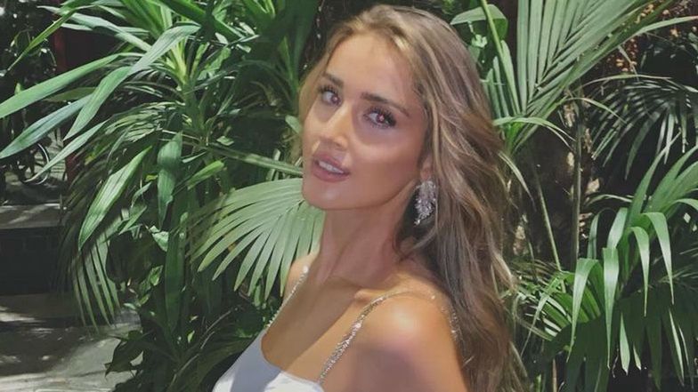 Patrycja Tuchlińska se relaja en el jardín PARADISE, junto a la lujosa villa de Józef Wojciechowski.  ¡Se lo mostró a su hija!  (imagen)