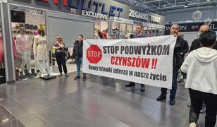 Protest kupców w Warszawie. "Tak dla pracy, nie dla haraczy"