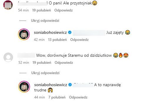 Sonia Bohosiewicz reaguje na komentarze o nowym partnerze