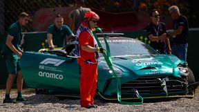 Kuriozalne obrazki w F1. Wypadek samochodu bezpieczeństwa