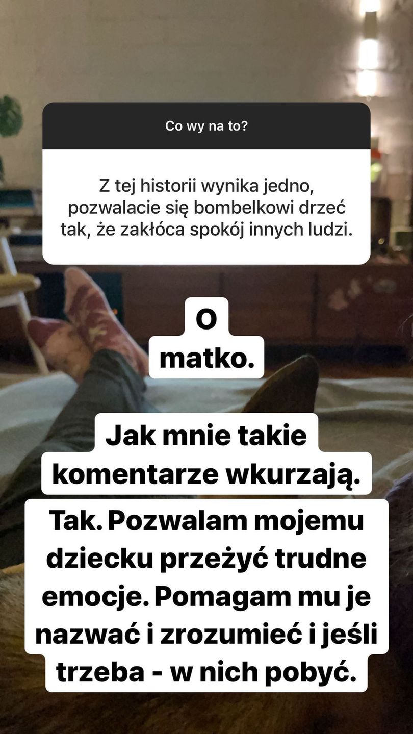 Julia Rosnowska, screen z Instagrama
