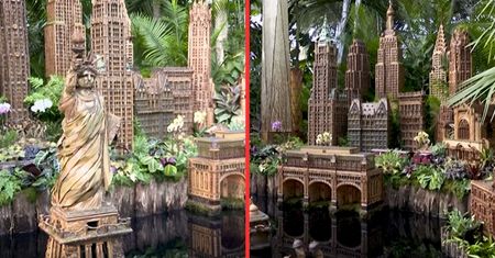 200 miniatur z kory i liści. Oto monumentalna wystawa w Nowym Jorku