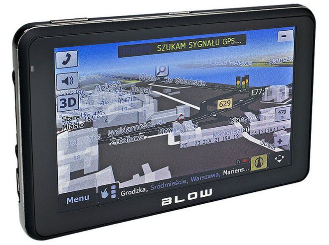 Test nawigacji Blow GPS500 Sirocco AM EU