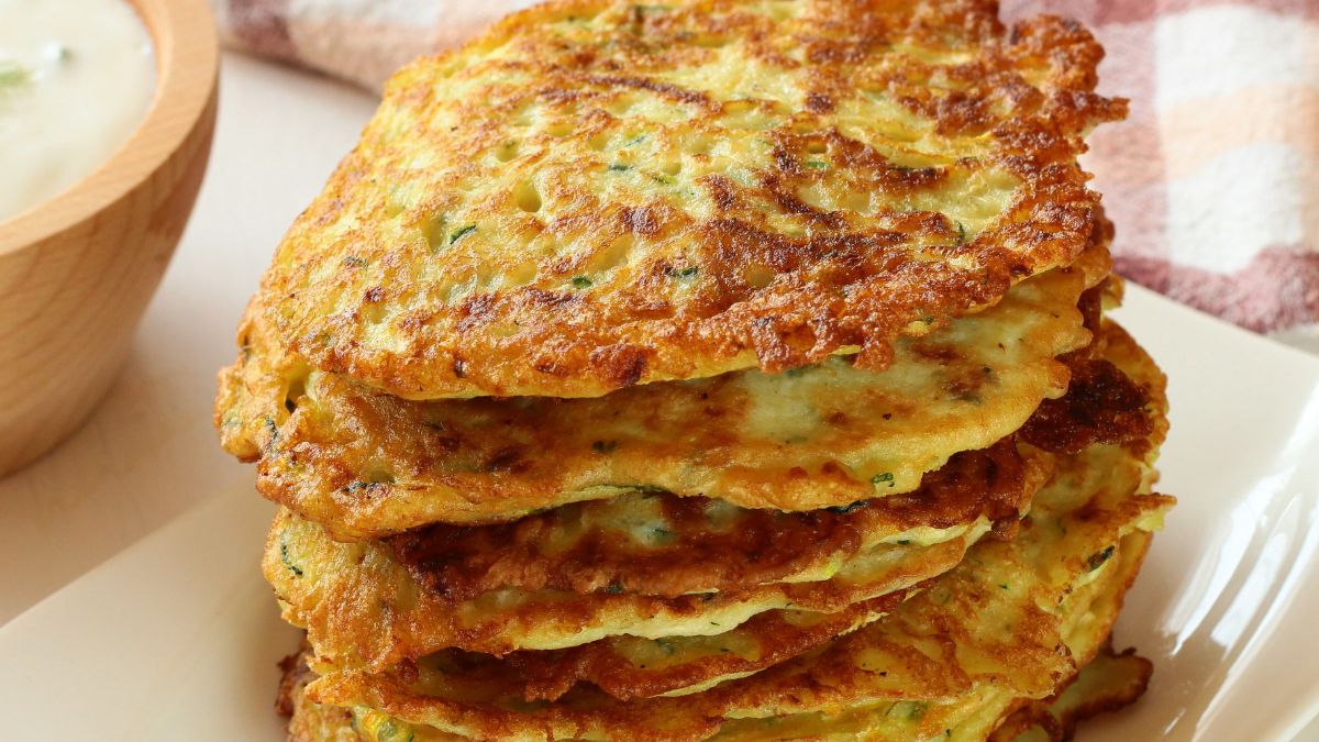 Placki z cukinii z masłem orzechowym to game changer