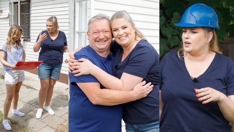 Romanowska na planie "Nasz nowy dom"