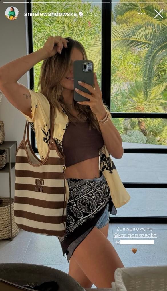 Anna Lewandowska pochwaliła się wakacyjną stylizacją 