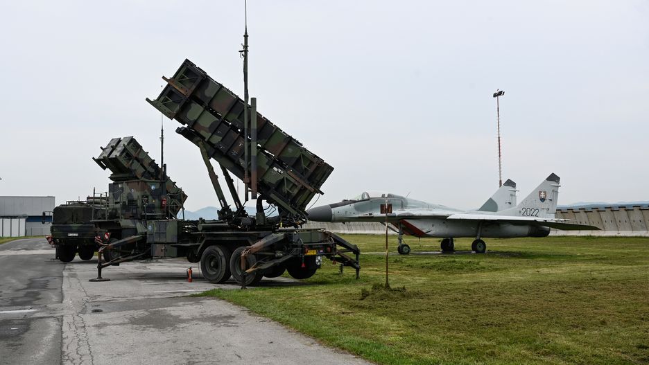 Patriot missile defence system is seen at Sliac Airport, in Sliac, near Zvolen, Slovakia, May 6, 2022.