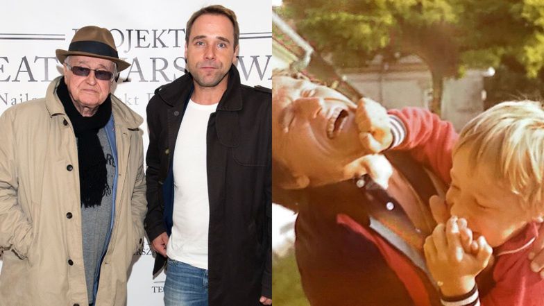 Łukasz Nowicki ŻEGNA Jana Nowickiego i wyjawia, jak zareagował na wiadomość o śmierci ojca: "Tylko grawitacja trzymała mnie przy ziemi" (ZDJĘCIA)