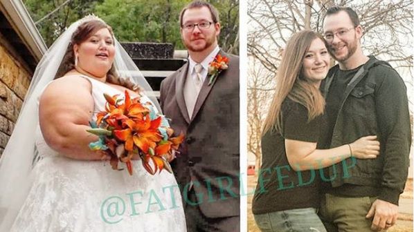 www.instagram.com/fatgirlfedup Małżonkowie Alexis i Danny Reed schudli razem 185 kg