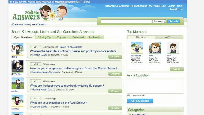 Mahalo Answers wypełni lukę po Google Answers 1