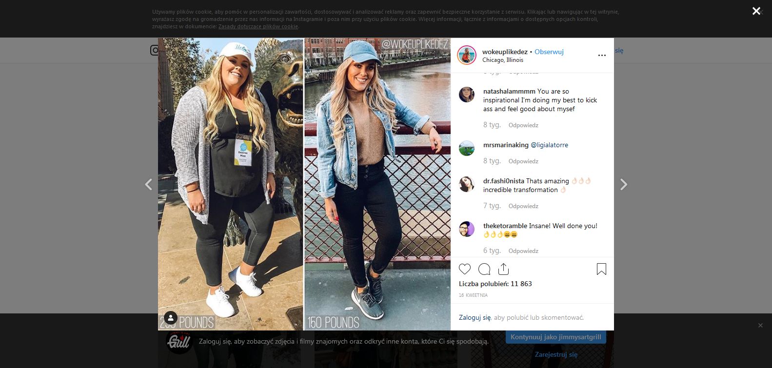 Mimo niedoczynności tarczycy schudła 80 kg